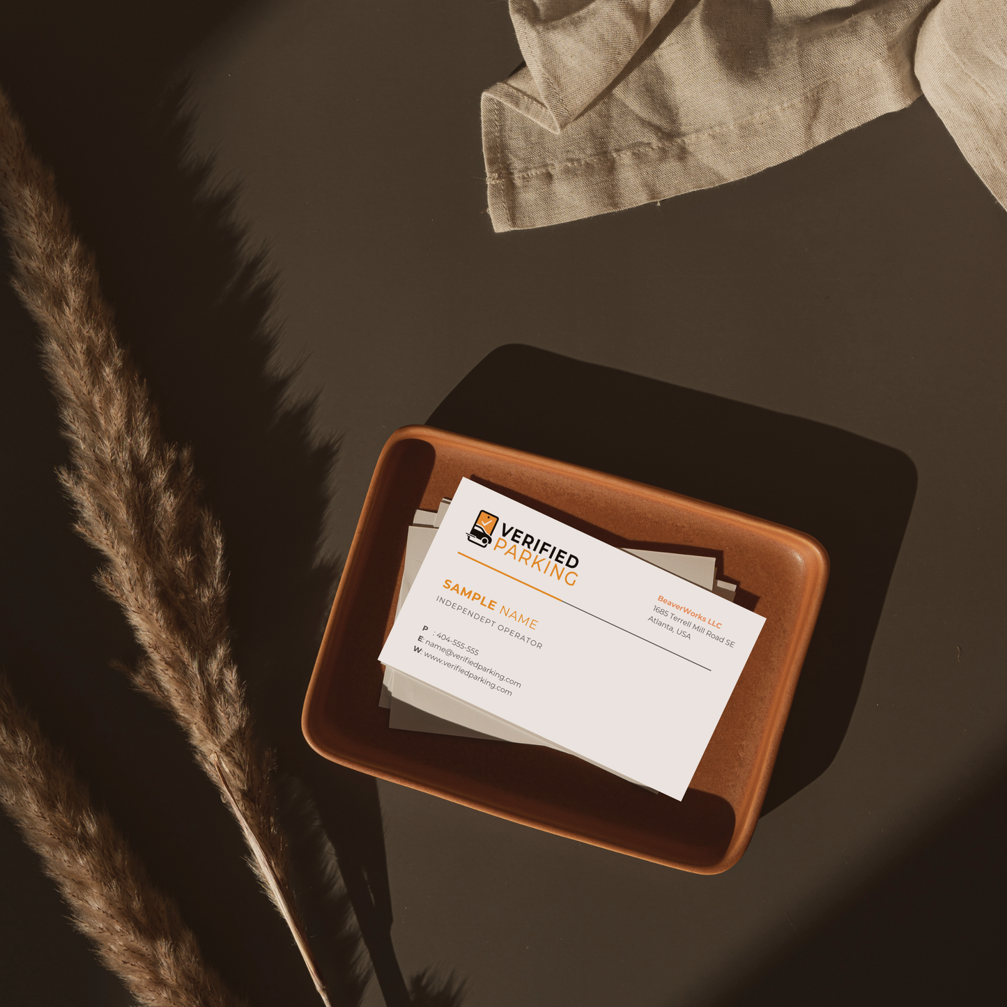 Verified Parking Business Cards – Operator Contact Cards