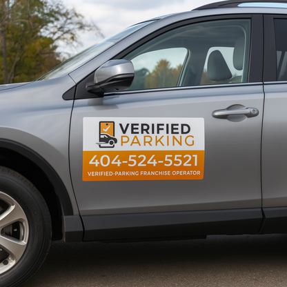 Operator Car Magnet – “Verified Parking Independent Operator”